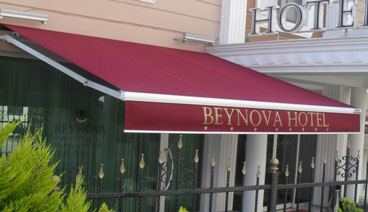 Commercial awning install